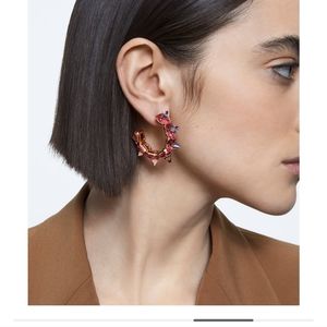 Swarovski ortyx earrings pink